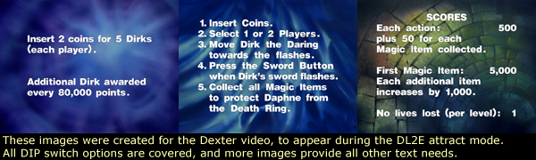 image: customized DL2E attract mode art for Dexter